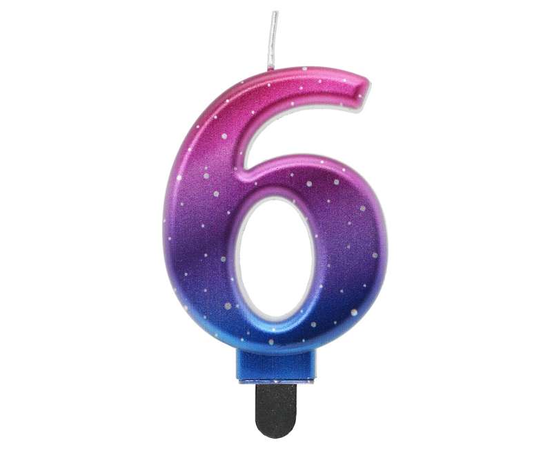 Cake Candle 6.8 cm, Night Sky
