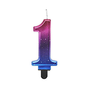 Cake Candle 1.8 cm, Night Sky