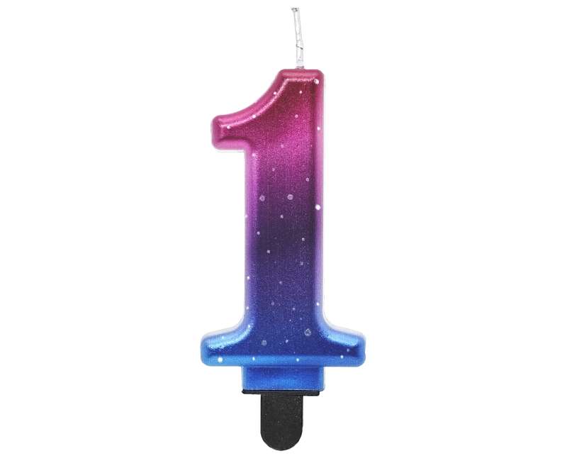 Cake Candle 1.8 cm, Night Sky