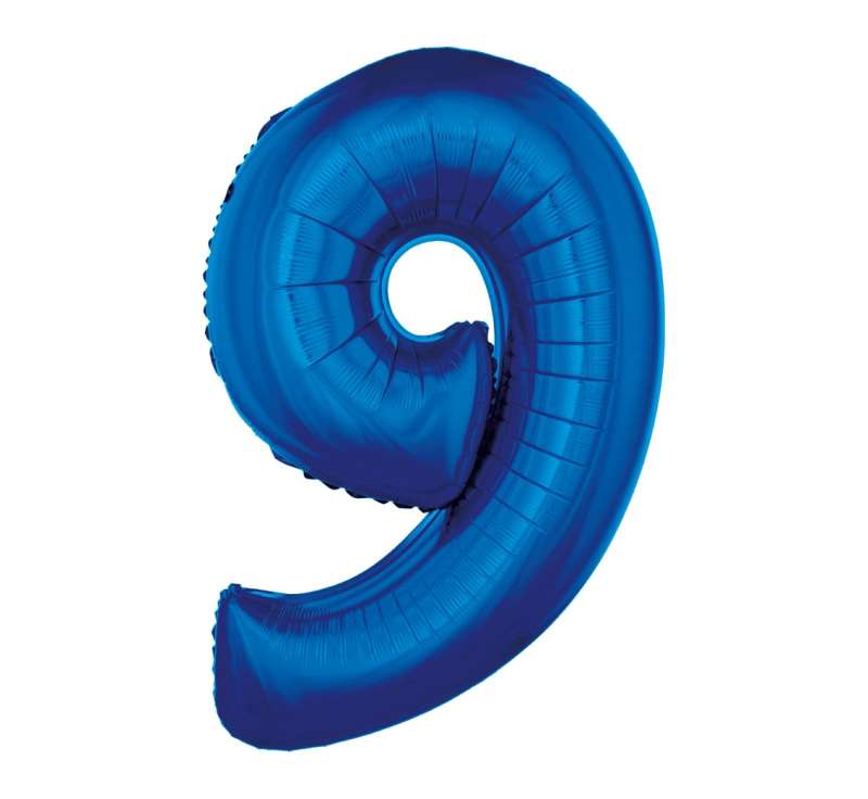 Folienballon 45/92cm. blau 9