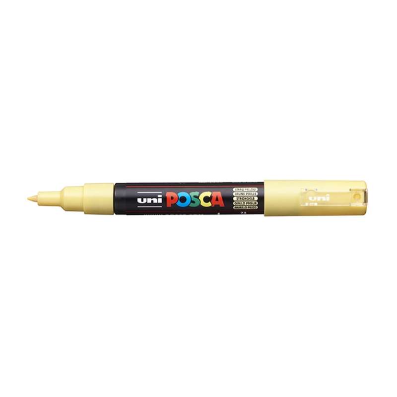 Water-based marker UNI Posca PC-1M straw yellow