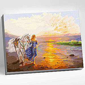 Paint by numbers 40x50 Color canvas DANDORF O. SIGN 37 colors