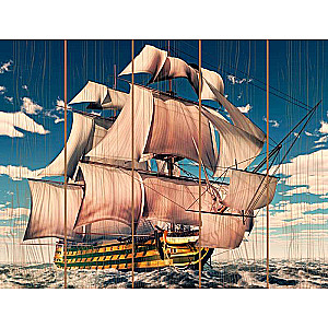 Nummered Painting on Wood 30x40 GALLEON 21 colors