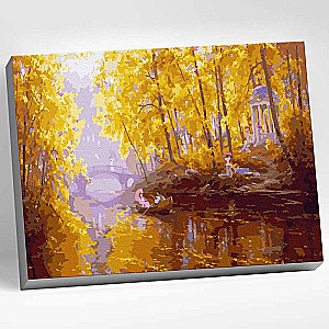 Paint by Numbers 40x50 Color Canvas KOVALEV V. AUTUMN 27 colors