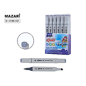 Double-sided sketch marker LINDO, cool grey