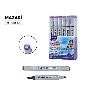Double-sided sketch marker LINDO, lavender