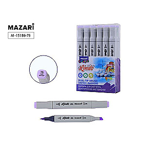 Double-sided sketching marker LINDO, dark blue light