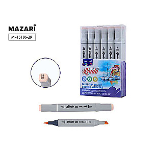 Double-sided sketch marker LINDO, barely beige