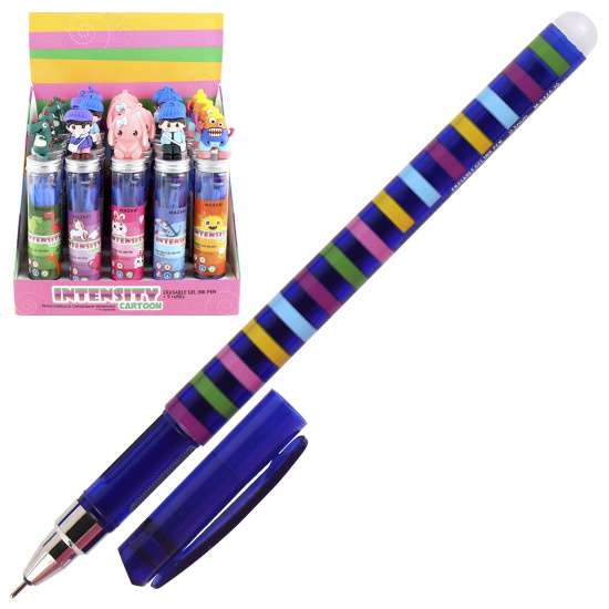 Gel pen with erasable ink INTENSITY CARTOON, BLUE