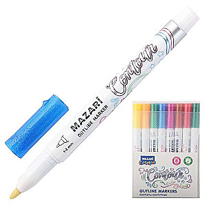 Contour Marker Paint Set, 8 Colors