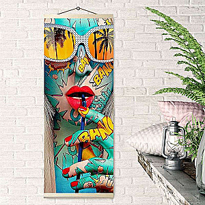 Numbered Painting 35X88 PANNO MONIKA NOVAK POP ART 20 colors