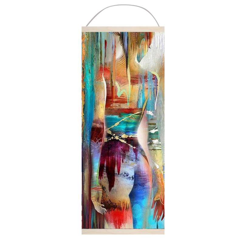 Numbered Painting 35X88 PANNO. ABSTRACT PAINTING 28 colors