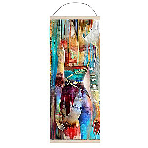 Numbered Painting 35X88 PANNO. ABSTRACT PAINTING 28 colors