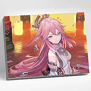 Numbered painting 30x40 Genshin YAE MIKO 26 colors