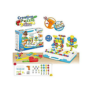 4 in 1 Constructor with Assembly Tools and Field, 193 pcs