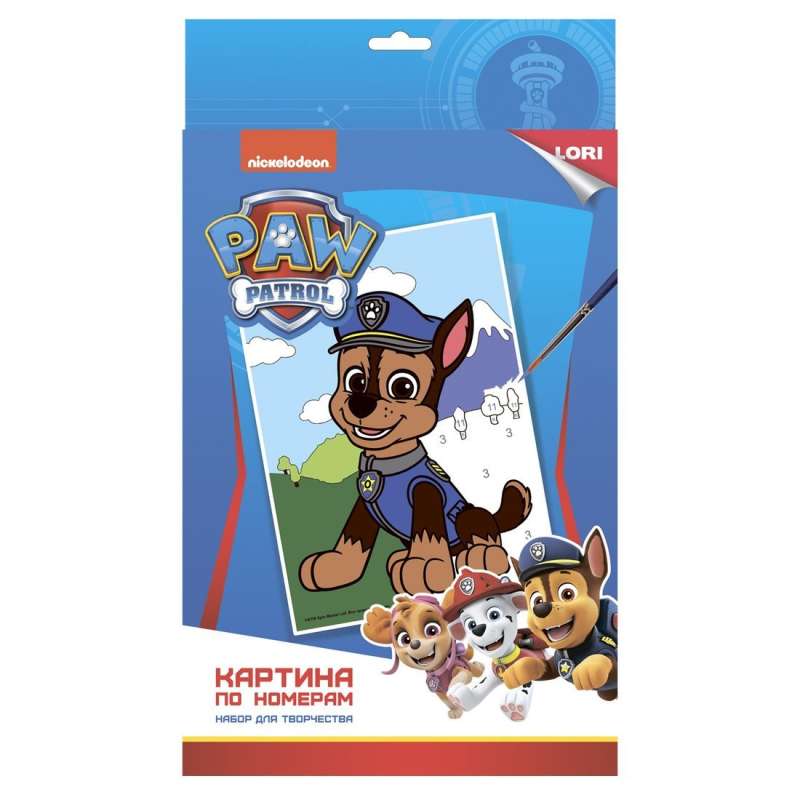 Painting by numbers - Paw Patrol. Chase