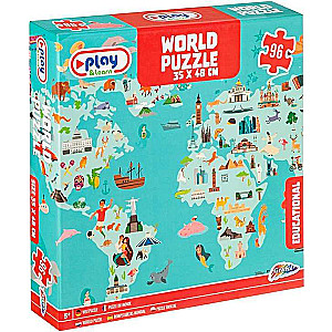 Puzzle - Word Puzzle, 96 pieces, 35x48 cm