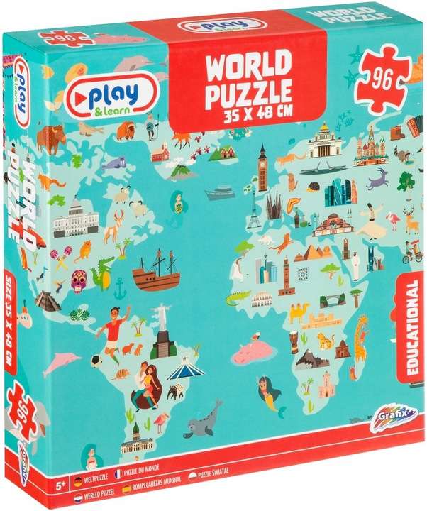 Puzzle - Word Puzzle, 96 pieces, 35x48 cm