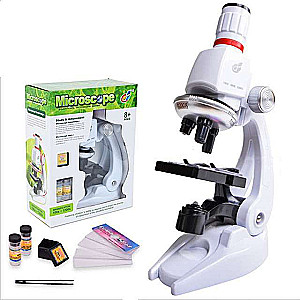 Microscope with accessories ZOOM 100x-1200x