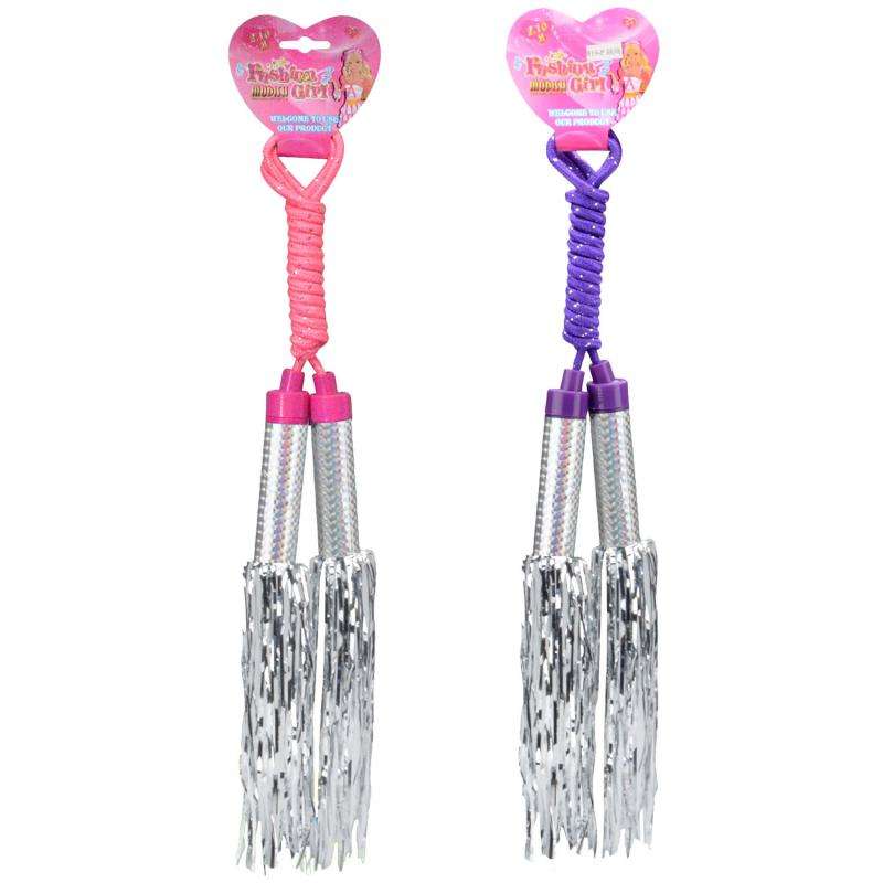Jump Rope with Silver Ribbon