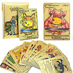 Collectible Card Game Pokemon 10pcs, Gold