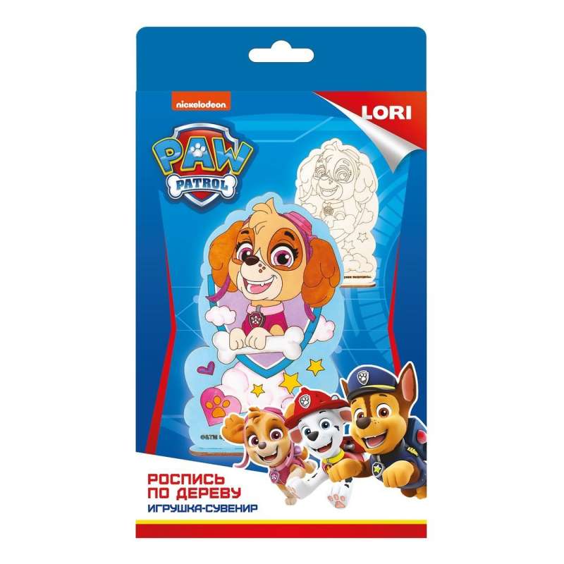 Wood Painting. Toy Souvenir Paw Patrol. Skye