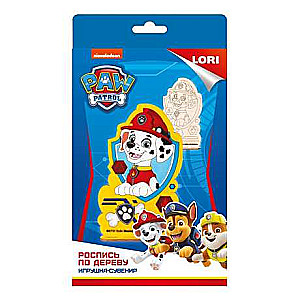 Wood Painting. Paw Patrol Toy Souvenir Marshall