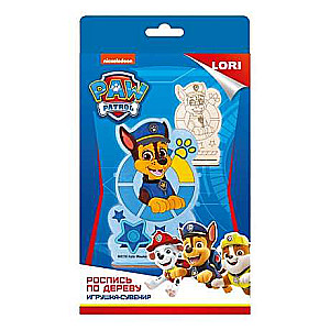 Wood Painting. Puppy Patrol Souvenir Toy. Chase