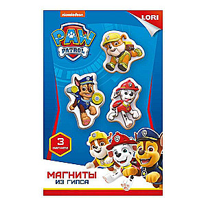 Plaster Magnets - Paw Patrol. Chase, Rubble, and Marshall
