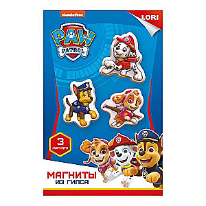 Plaster Magnets - Paw Patrol. Chase, Skye, and Marshall