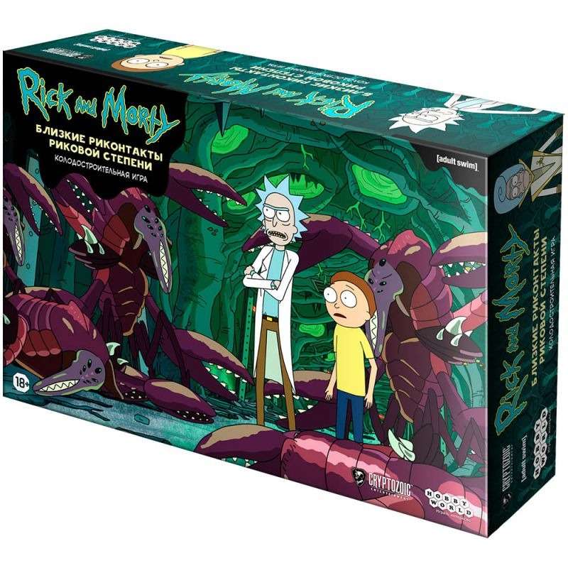 Brettspiel - Rick und Morty. Nahe Rickontakte rickischer Art