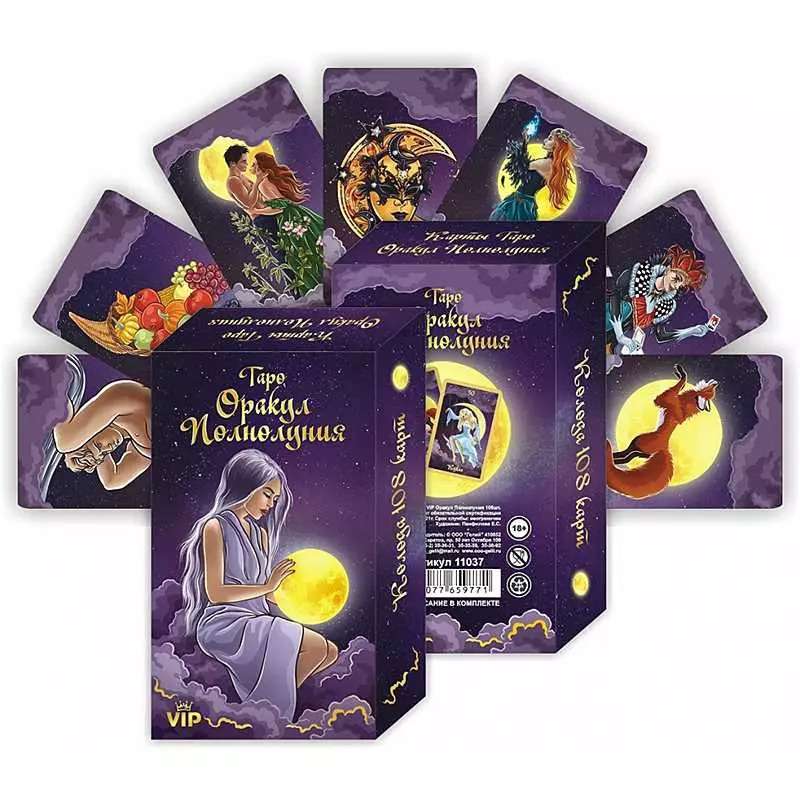Tarot Oracle Moon Phase Cards 108 cards + instructions