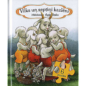 6 puzzles Wolf and the Seven Little Kids