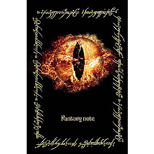 Fantasy Note. The Traveler's Notebook of Middle-earth All-Seeing Eye