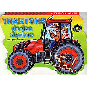 Funny tasks for little ones. The tractor goes to work