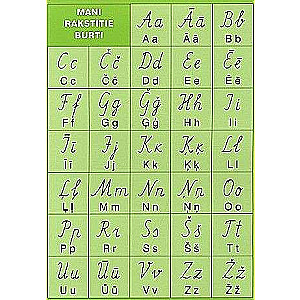 Poster, my written letters LV