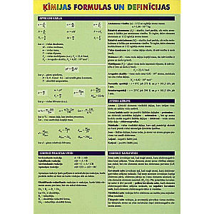Chemical formulas and definitions LV