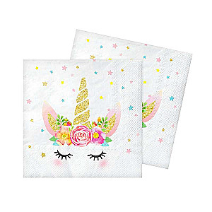 Napkins 33x33cm.20pcs Unicorn