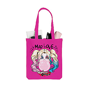Bag. Harley Quinn pink, 38x43 cm, handle length 58 cm