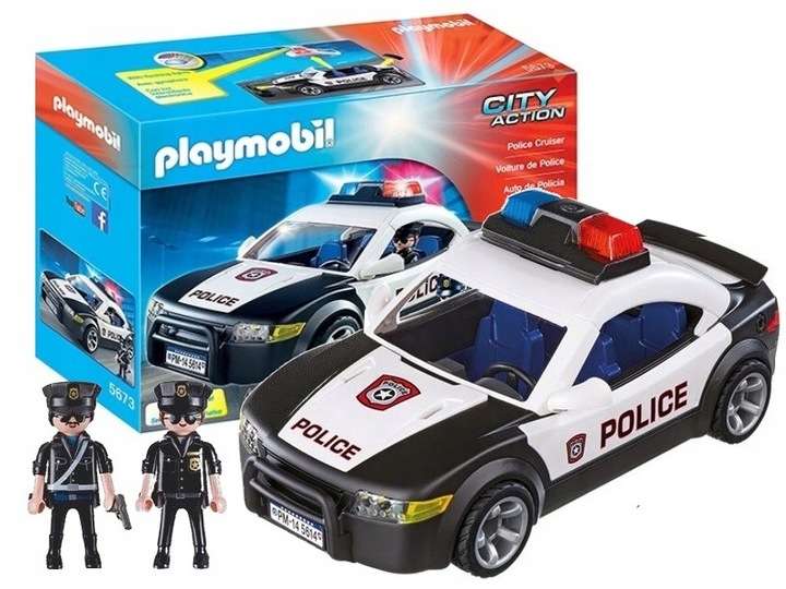 Police car with sirens
