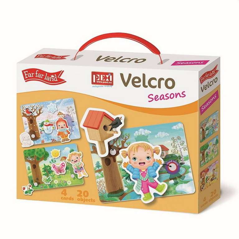 Educational game FAR FAR LAND Seasons, with Velcro