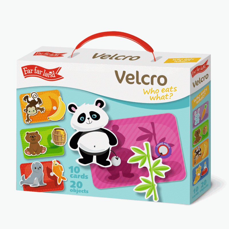 Educational Game FAR FAR LAND Who Lives Here, on Velcro