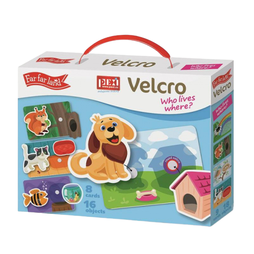 Educational game FAR FAR LAND Who Eats What, with Velcro