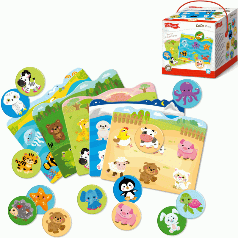 Development Game FAR FAR LAND LOTTO - Earth Inhabitants, 5in1