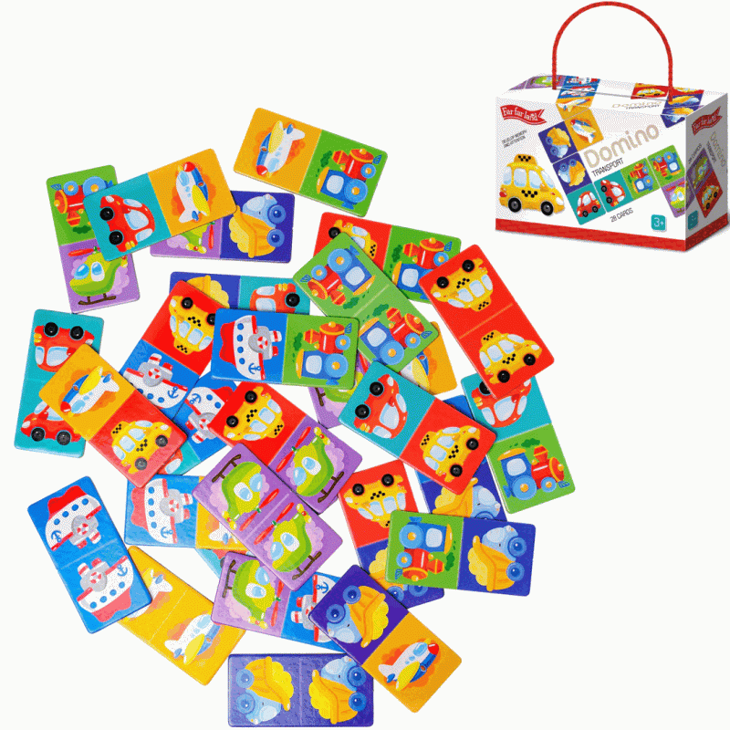 Developing game FAR FAR LAND Domino - Transport, 28 cards