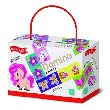 Developing Game FAR FAR LAND Domino for Girls, 28 Pieces