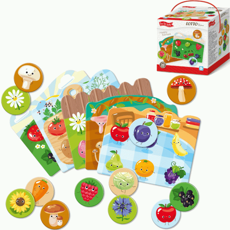 Educational Game FAR FAR LAND LOTTO - Harvesting 5in1