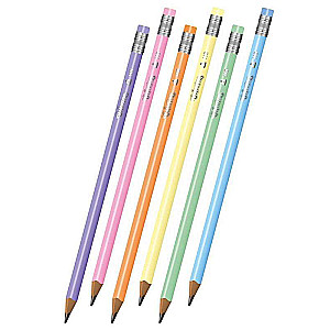 HB Pencil with Eraser PASTEL COLORINO