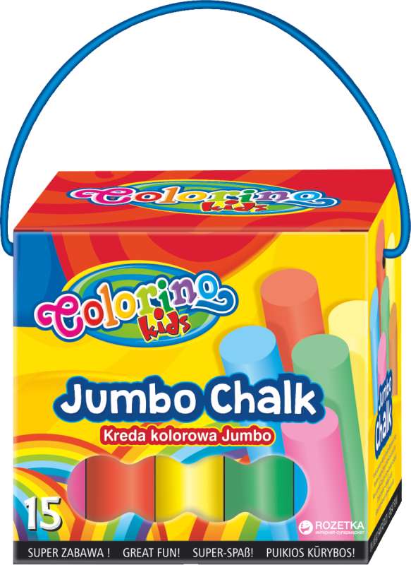 Chalks for Asphalt 15 Colors JUMBO COLORINO Colored