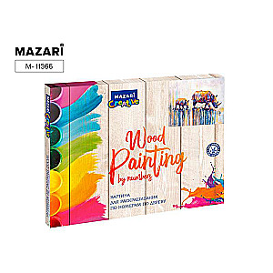 Painting for coloring by numbers on wood 40x50 cm RHINOCEROS, 1 design